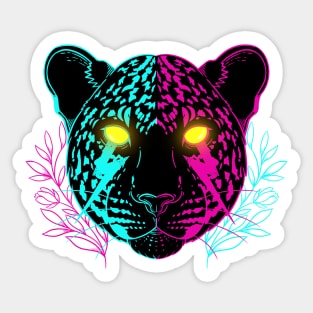 Cyber Leopard Sticker